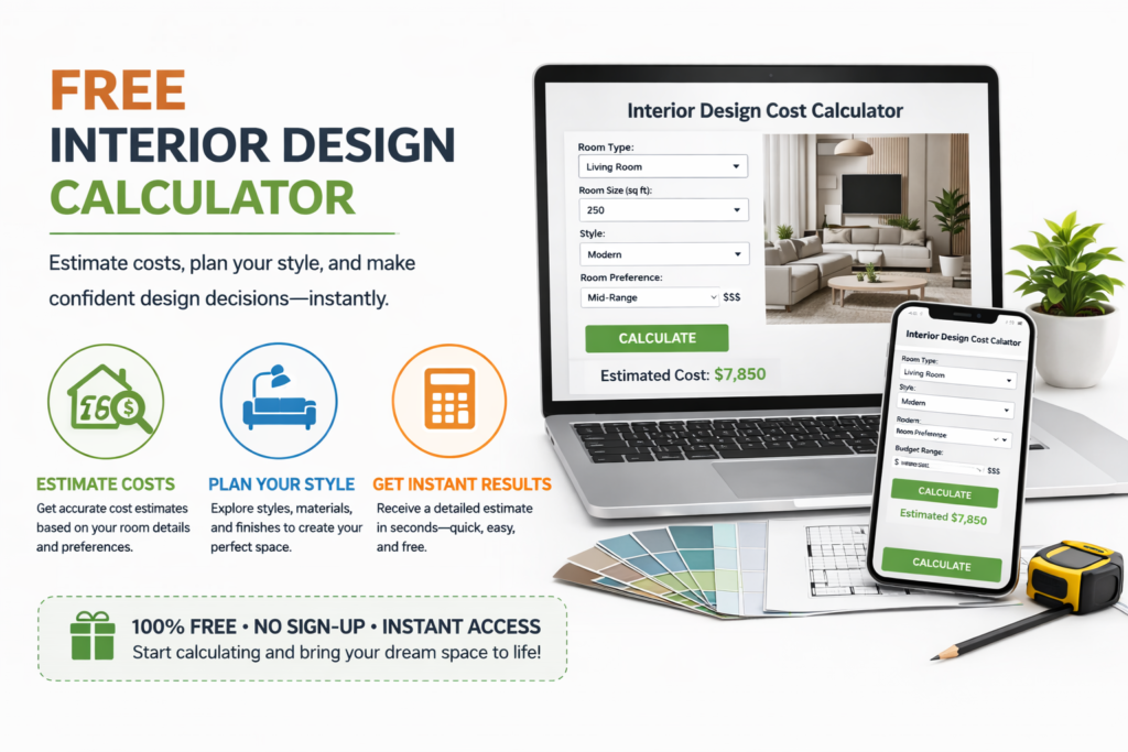 Free interior design calculator