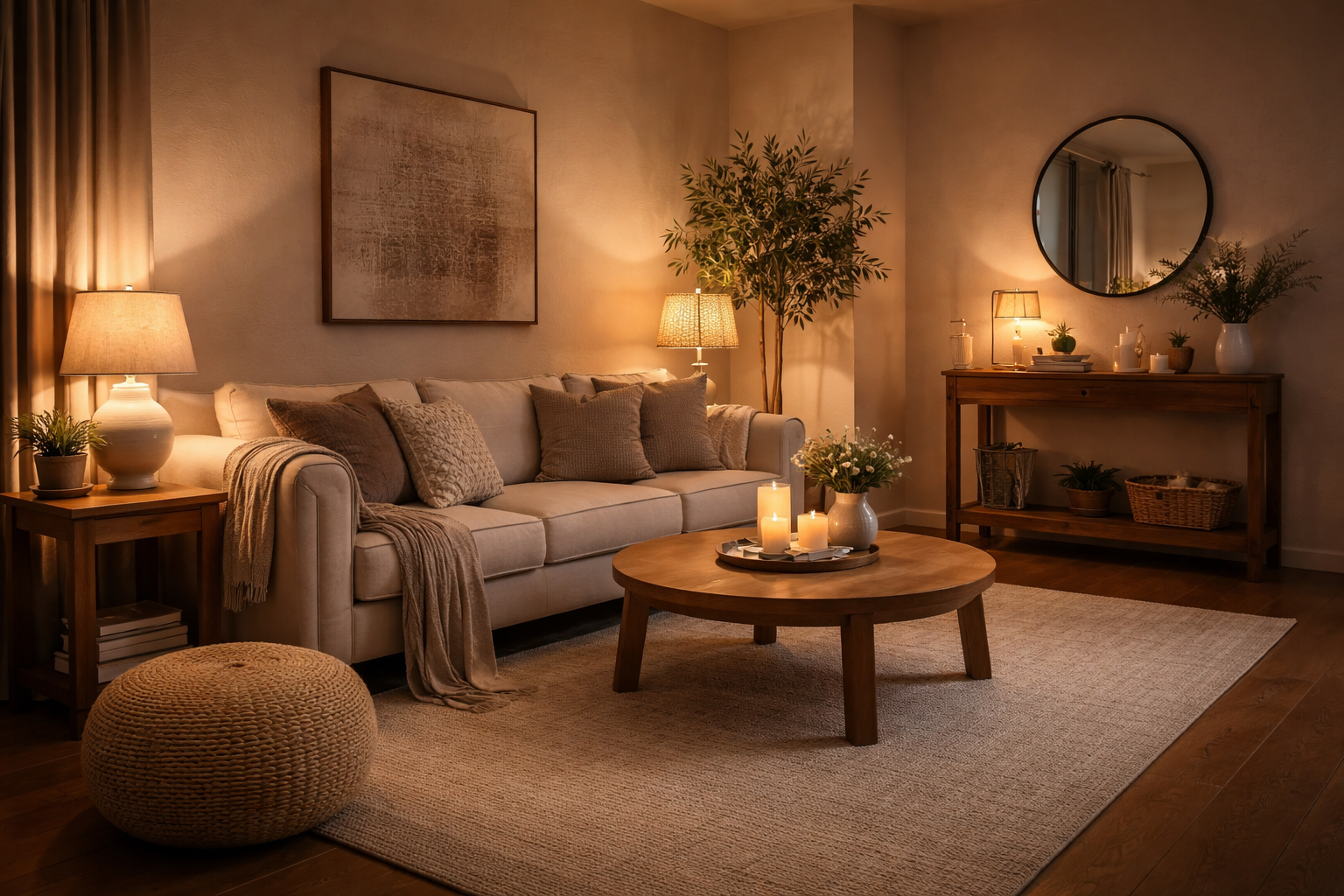 Modern living room interior design